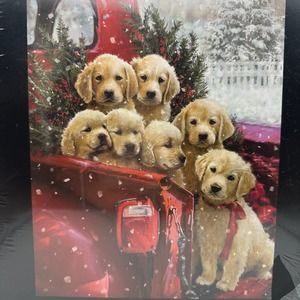 Jigsaw Puzzle A Christmas Delivery Puppies 1000 Pieces NIB